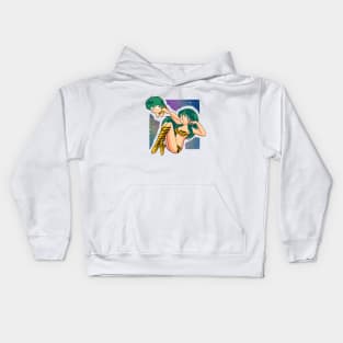 Ten and Lum (Urusei Yatsura) design Kids Hoodie